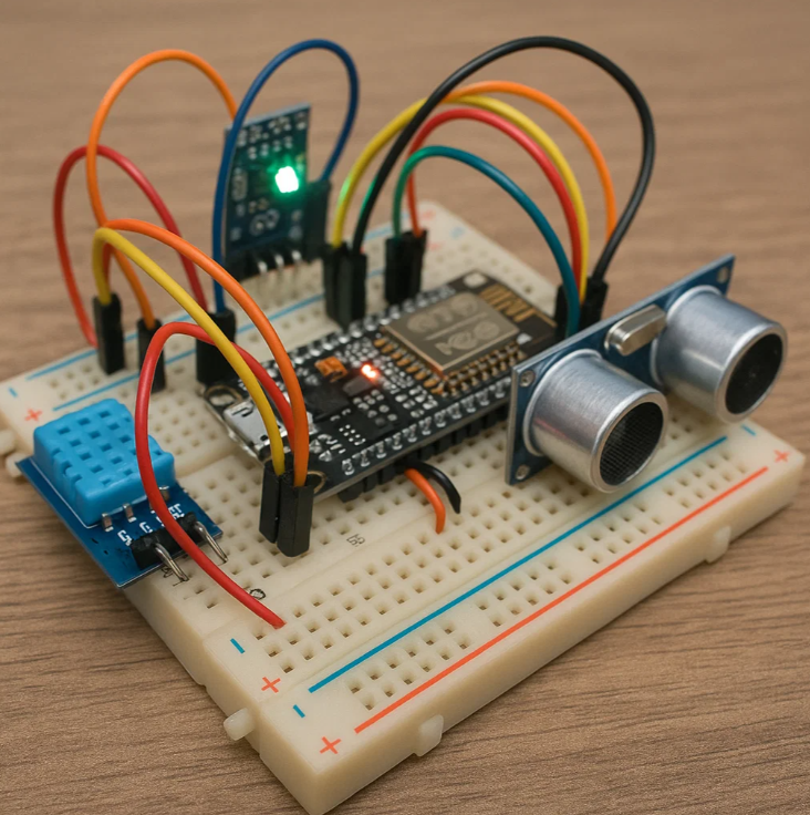 Protótipo IoT com microcontrolador e sensores
